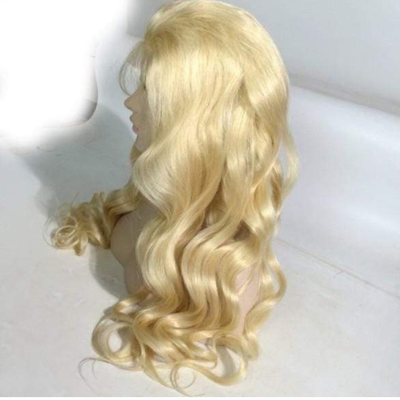 ♥️ 24” 613 BLONDE 100% HUMAN BODY WAVY LACE-FRONT